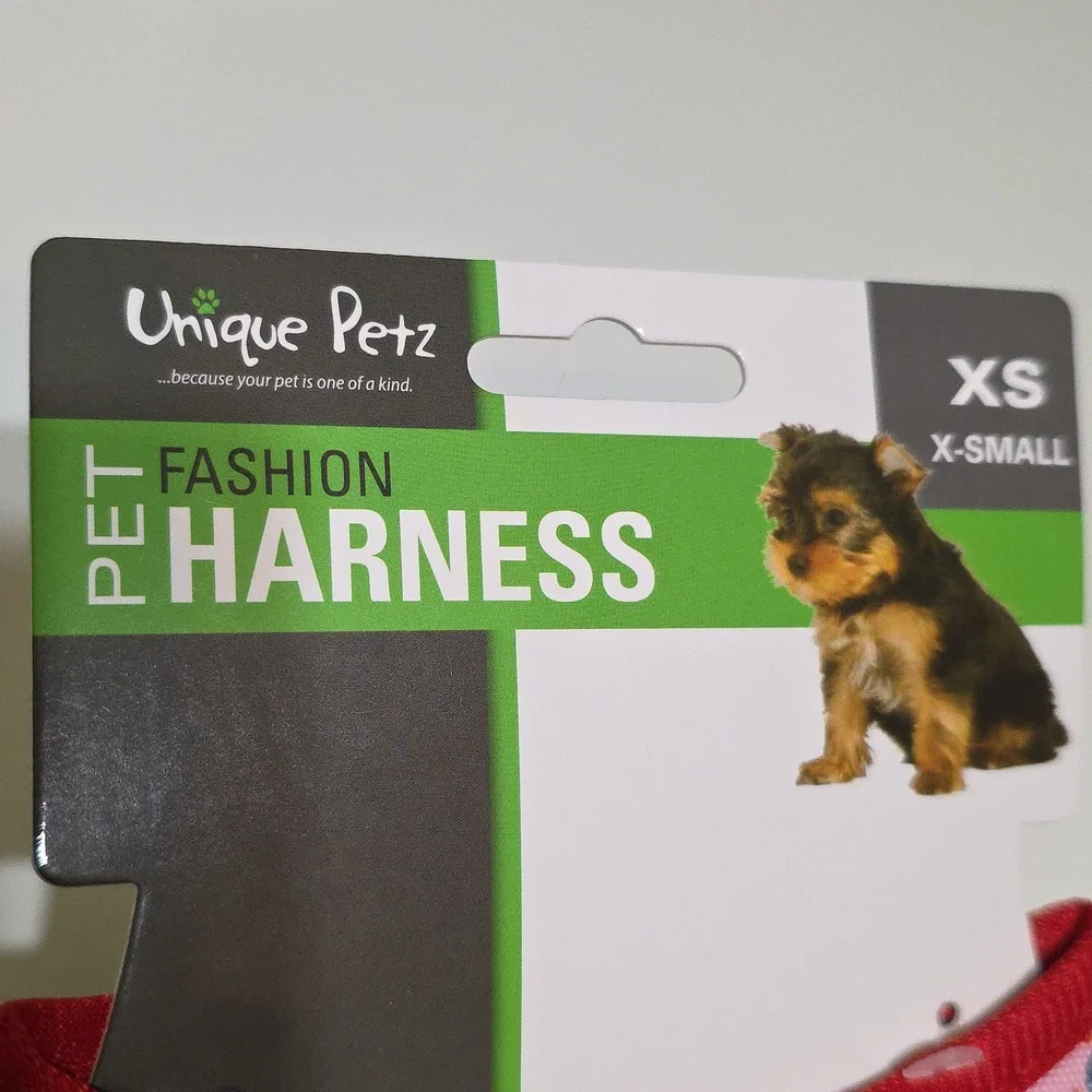 Unique Petz Pet Fashion Harness XS Breathable Mesh Liner Quick Release Straps